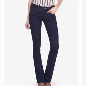 Express Jeans Barely Boot Stella Low Rise Denim Jean